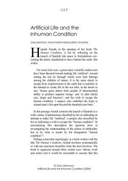PAPERS_files/Artificial Life and the Inhuman Condition