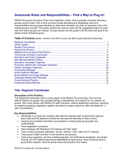 Group Roles and Responsibilities