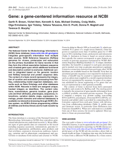 Gene: a gene-centered information resource at