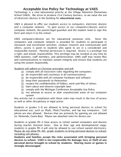 Acceptable Use Policy-1 - Village Adventist Elementary School