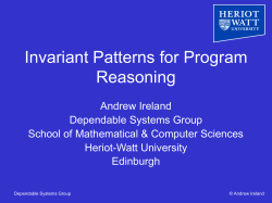 ie program, specification and proof-failure analysis