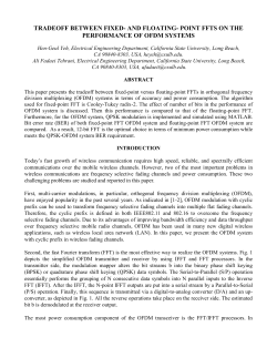 and floating- point ffts on the performance of ofdm systems