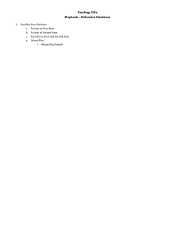 Sacrifice Bunt Wheel Play ~ When Getting The Out At Third Base Is