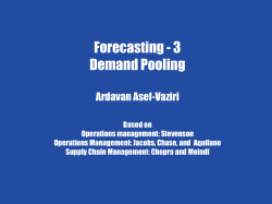Forecasting(F) Polling Demand