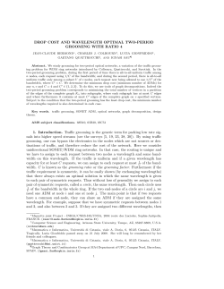 DROP COST AND WAVELENGTH OPTIMAL TWO-PERIOD