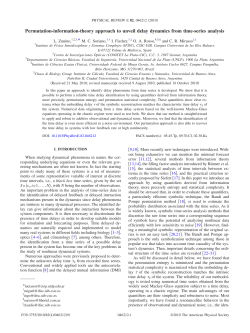 Permutation-information-theory approach to unveil delay