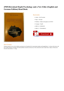 Download Depth Psychology and a New Ethic
