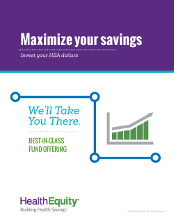 Maximize your savings
