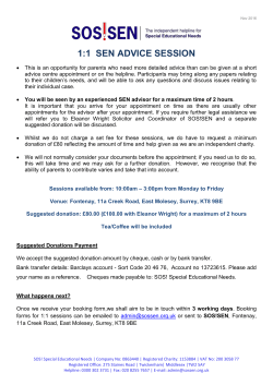 1:1 advice session booking form