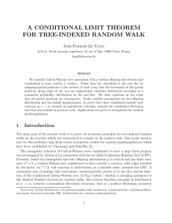 a conditional limit theorem for tree