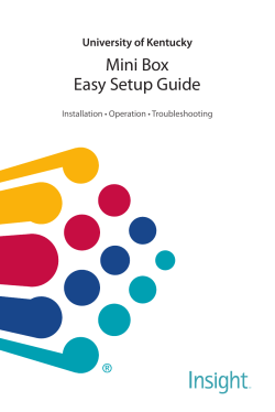 Mini Box Easy Setup Guide