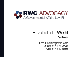 Click Here to Betsy Weihl`s Presentation