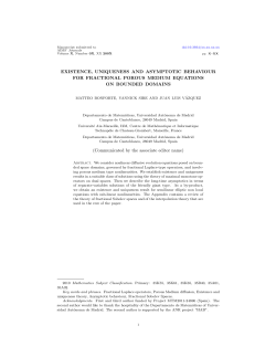 EXISTENCE, UNIQUENESS AND ASYMPTOTIC BEHAVIOUR FOR