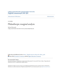 Philanthropic marginal analysis