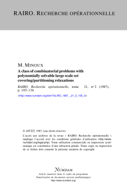 A class of combinatorial problems with polynomially