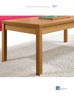 The simplicity of Ross makes it a great choice for any setting. Tables