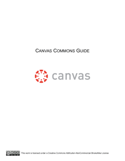 Canvas Commons Guide