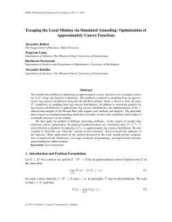 Escaping the Local Minima via Simulated
