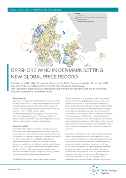 offshore wind in denmark setting new global price record