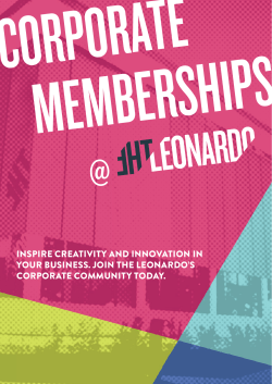 inspire creativity and innovation in your business. join the leonardo`s