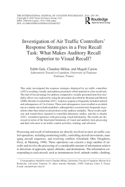 Investigation of Air Traffic Controllers` Response Strategies in a Free
