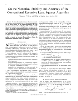 On the Numerical Stability and Accuracy of the Conventional