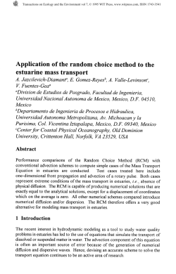 Application of the random choice method to the