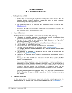 TATA CARA PENDAFTARAN OBLIGASI DI KSEI