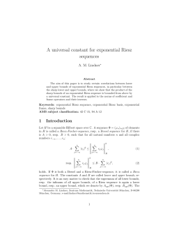 A universal constant for exponential Riesz sequences