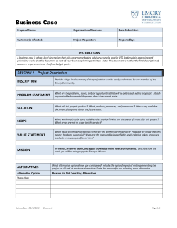 Business Case