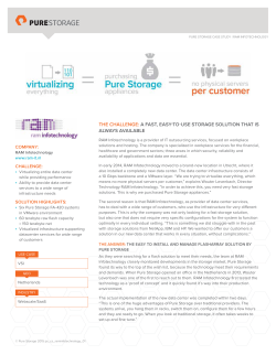 the challenge: a fast, easy-to-use storage solution