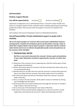 Job Description Position: Support Worker You will be