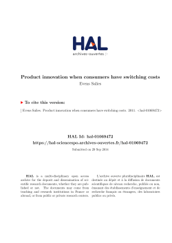 Product innovation when consumers have switching costs