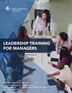 Leadership Training for Managers