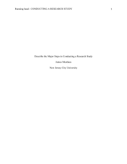 Conducting a Research Study