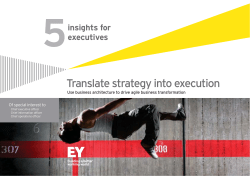 EY Translate strategy into execution