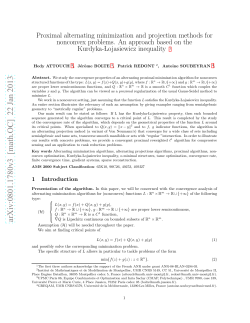 Proximal alternating minimization and projection methods for