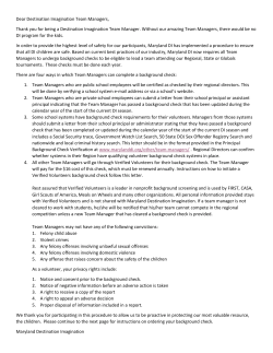 Team Manager Verified Volunteer letter