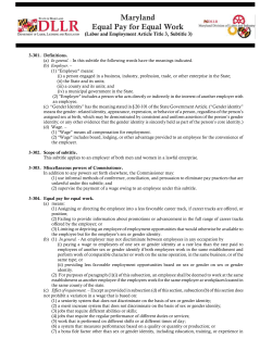 state of maryland - Maryland Department of Labor, Licensing and