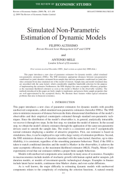 Simulated Non-Parametric Estimation of Dynamic Models