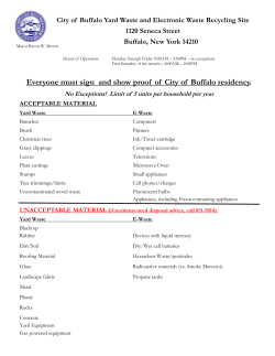 Everyone must sign and show proof of City of Buffalo residency.