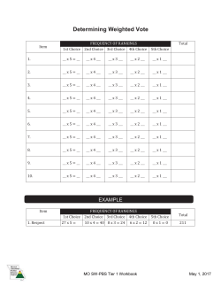 3.5 Determining Weighted Vote