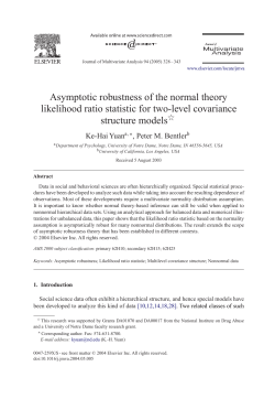 Asymptotic robustness of the normal theory