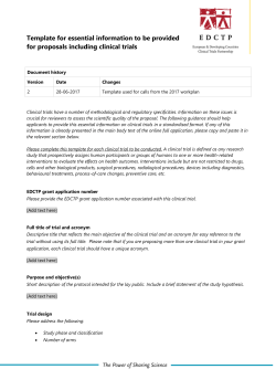 Clinical Trial Sponsor