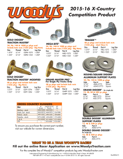 2015-16 Cross-Country Competition Product Flyer