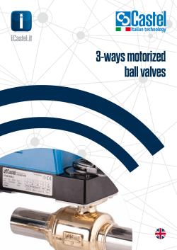 3-ways motorized ball valves