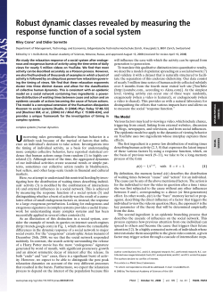 Robust dynamic classes revealed by measuring the response