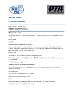 Erin thanked Jen Martes for her various roles in the PTA (VP