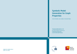 Symbolic model generation for graph properties