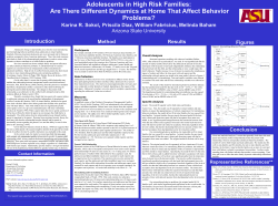 Adolescents in High Risk Families